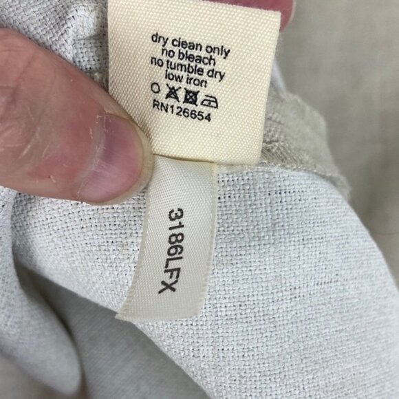 NWT L'Agence Linen Faux Leather Trim Skirt Size 4 New With Tags Lightweight Mini - Picture 10 of 11